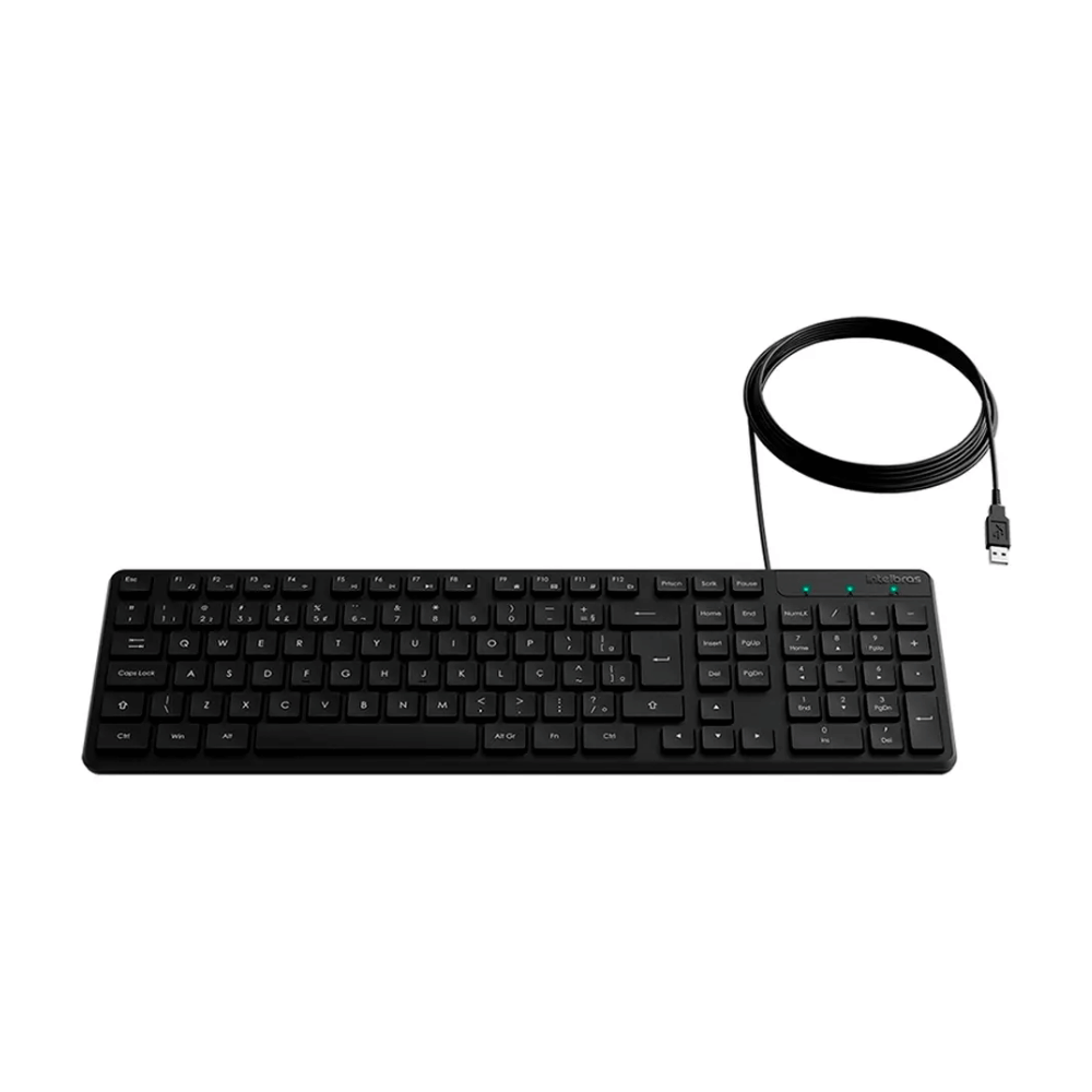 Teclado Com Fio Intelbras USB TCI10 Preto - 4293100