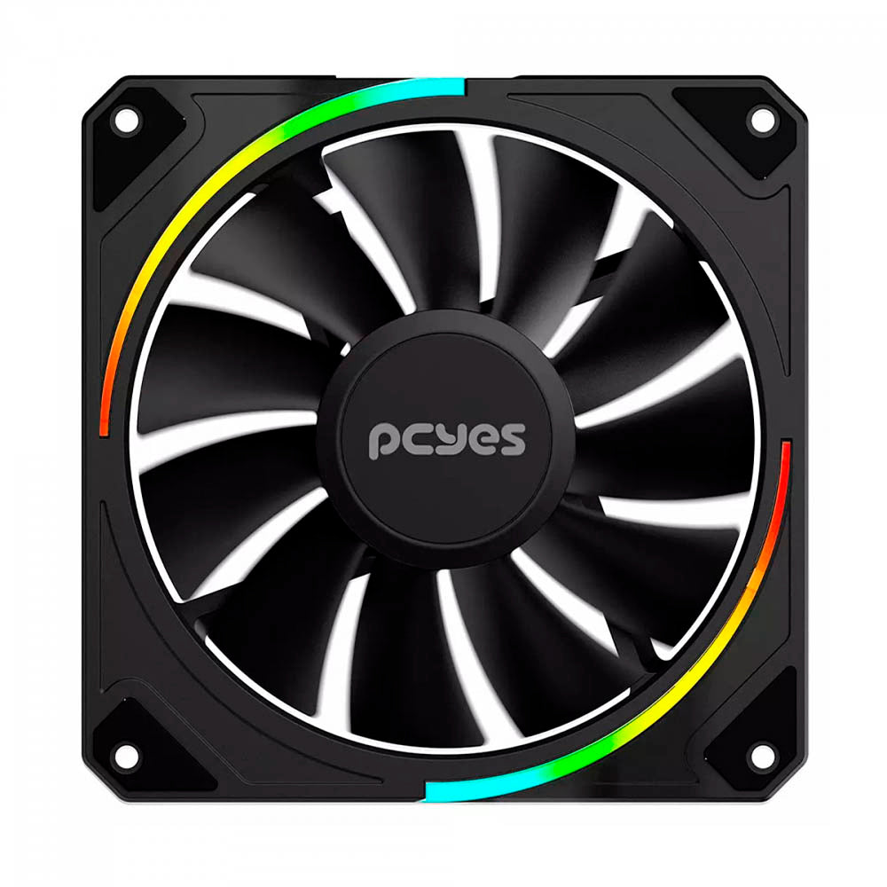 Cooler Fan para Gabinete PCYes Sangue Frio 3 Led ARGB 120mm 03 Pinos Preto - ARGBSF3BR
