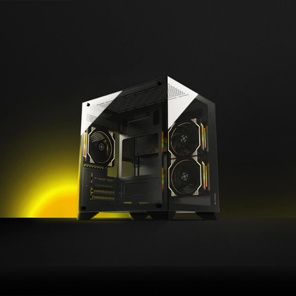 Gabinete Gamer Fortrek Mid Tower Clarity C/ Lateral Em Vidro Temperado Preto - 83456