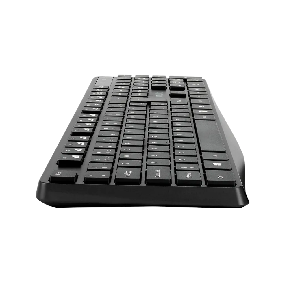Teclado Sem Fio Wireless Multi C/ Teclas Multimídia 2.4 GHz Preto - TC611