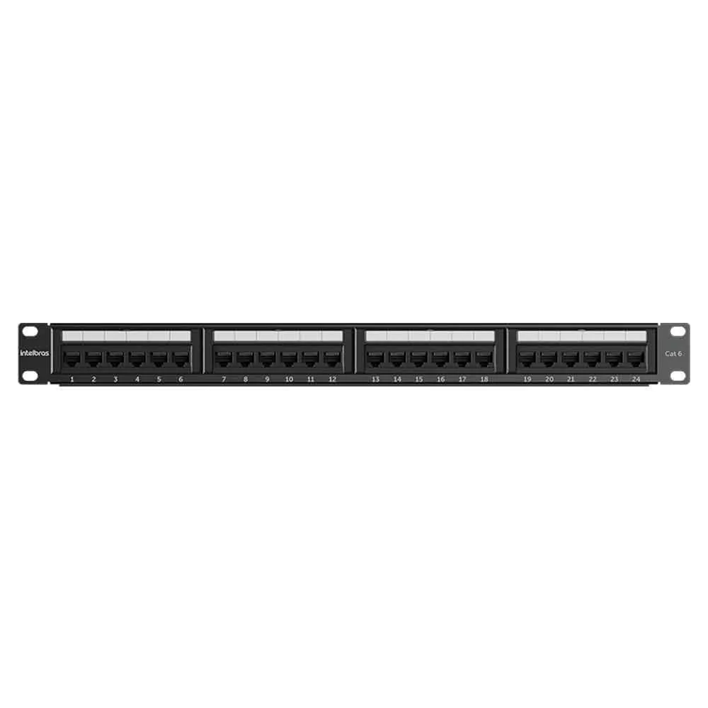 Patch Panel Intelbras Impact Giga Cat.6 24 Portas PP624 - 4770036
