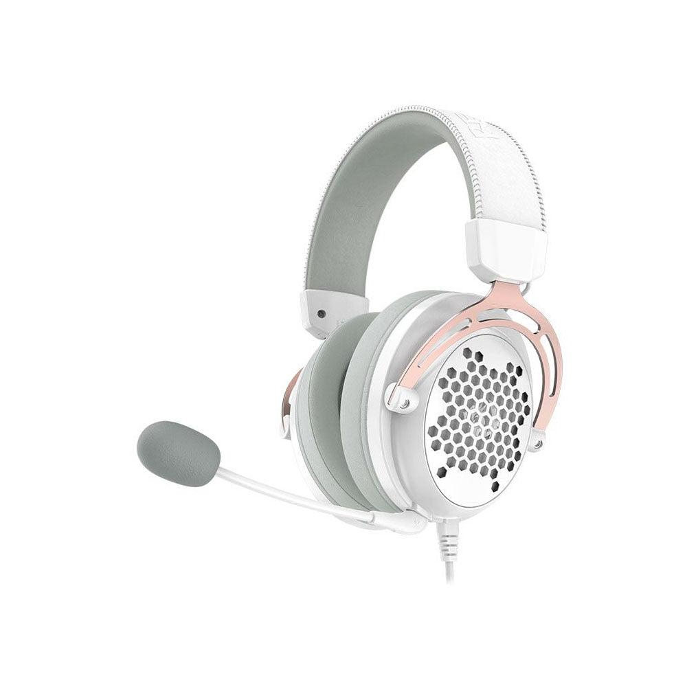 Headset Gamer Redragon Diomedes Lunar White 7.1 Branco - H388-W