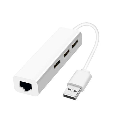 Adaptador Usb Para Rj45 10/100 (Placa De Rede Usb) + Hub Usb 3 portas It-Blue - LE-4102