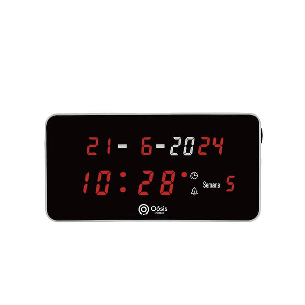 Relogio De Parede Led Digital Oasis - OIH-6209