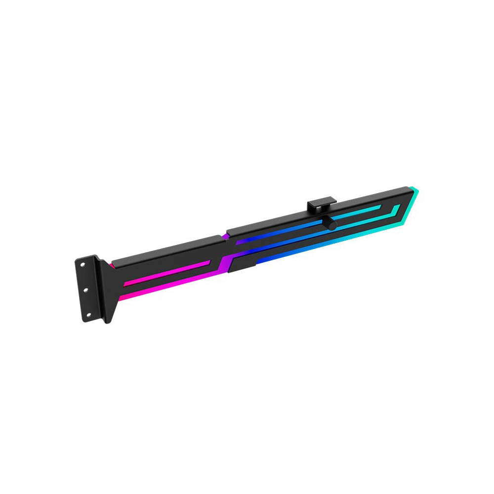 Suporte para Placa de Vídeo Ajustável Vertical Redragon C/ RGB Preto - RD-GCP03