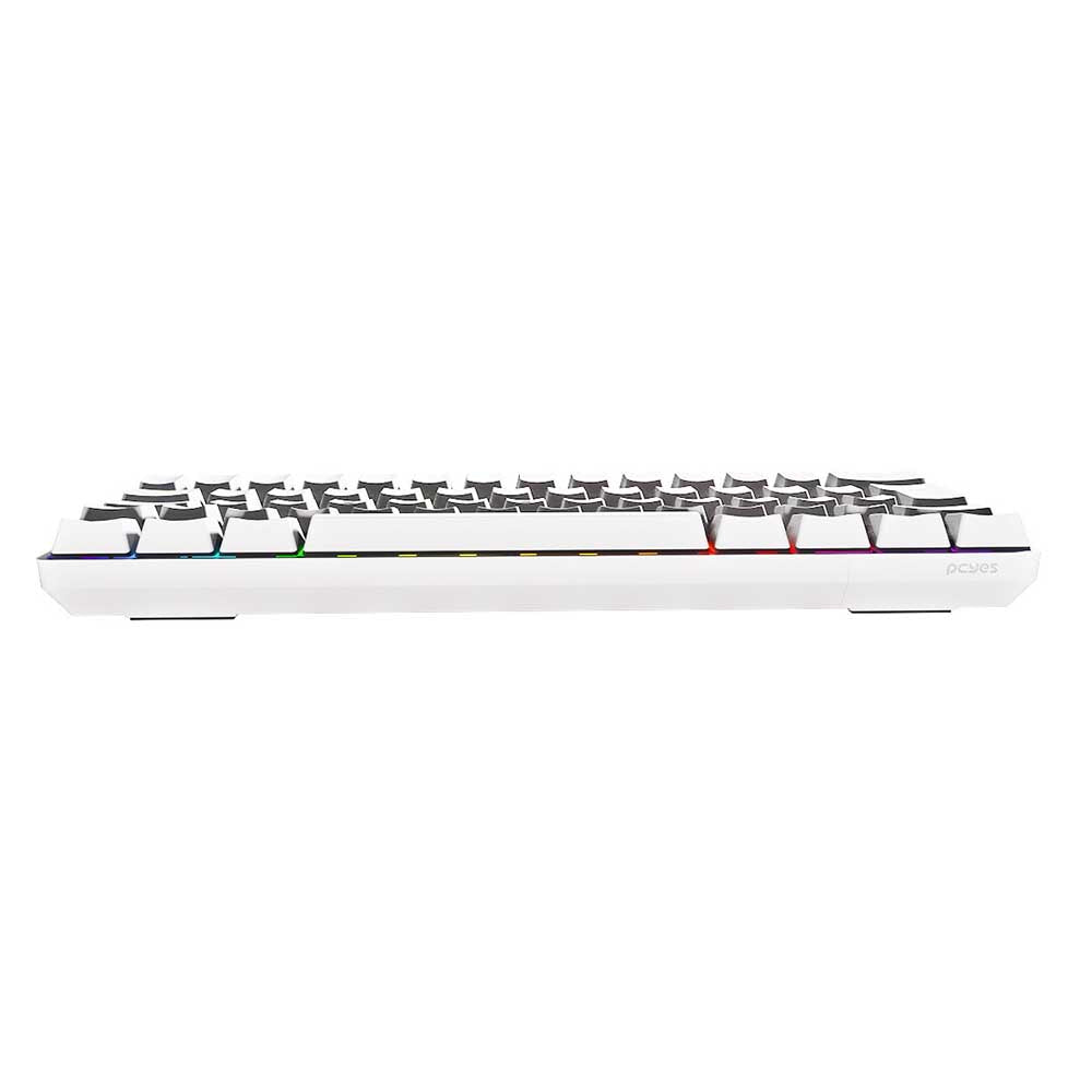Teclado Gamer Mecanico PCYes Zot Outemu Red Hotswap Abnt2 RGB Branco - PZWOHRDRGB