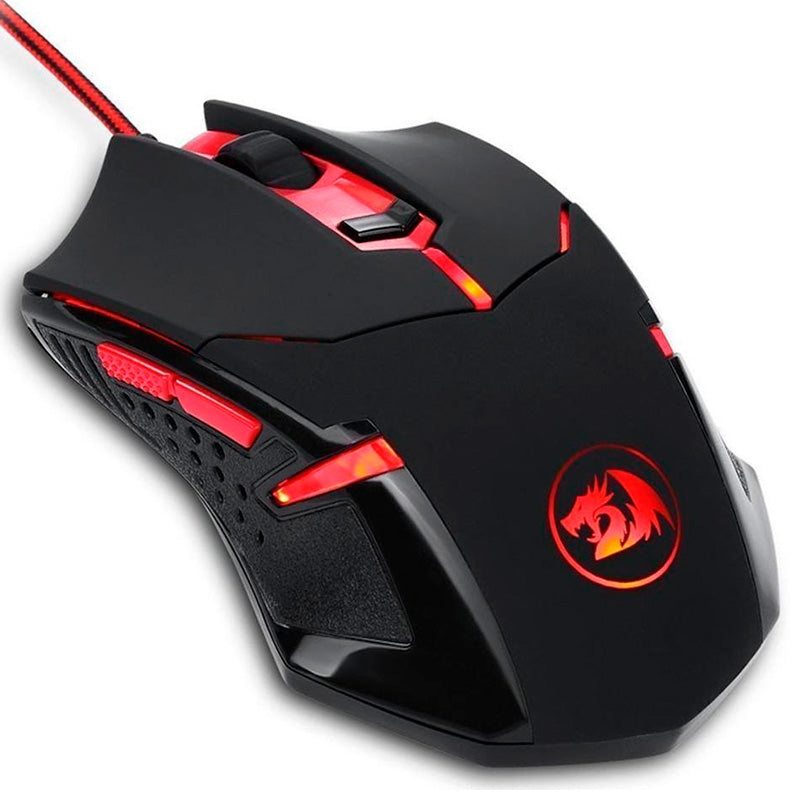 Kit Gamer Redragon S112 - Teclado Harpe RGB + Mouse Centrophorus + Headset Scylla + Mousepad Gamer