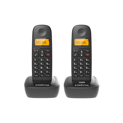 Telefone Sem Fio + Ramal Intelbras Ts2512 Preto Ident De Chamadas - 4122512