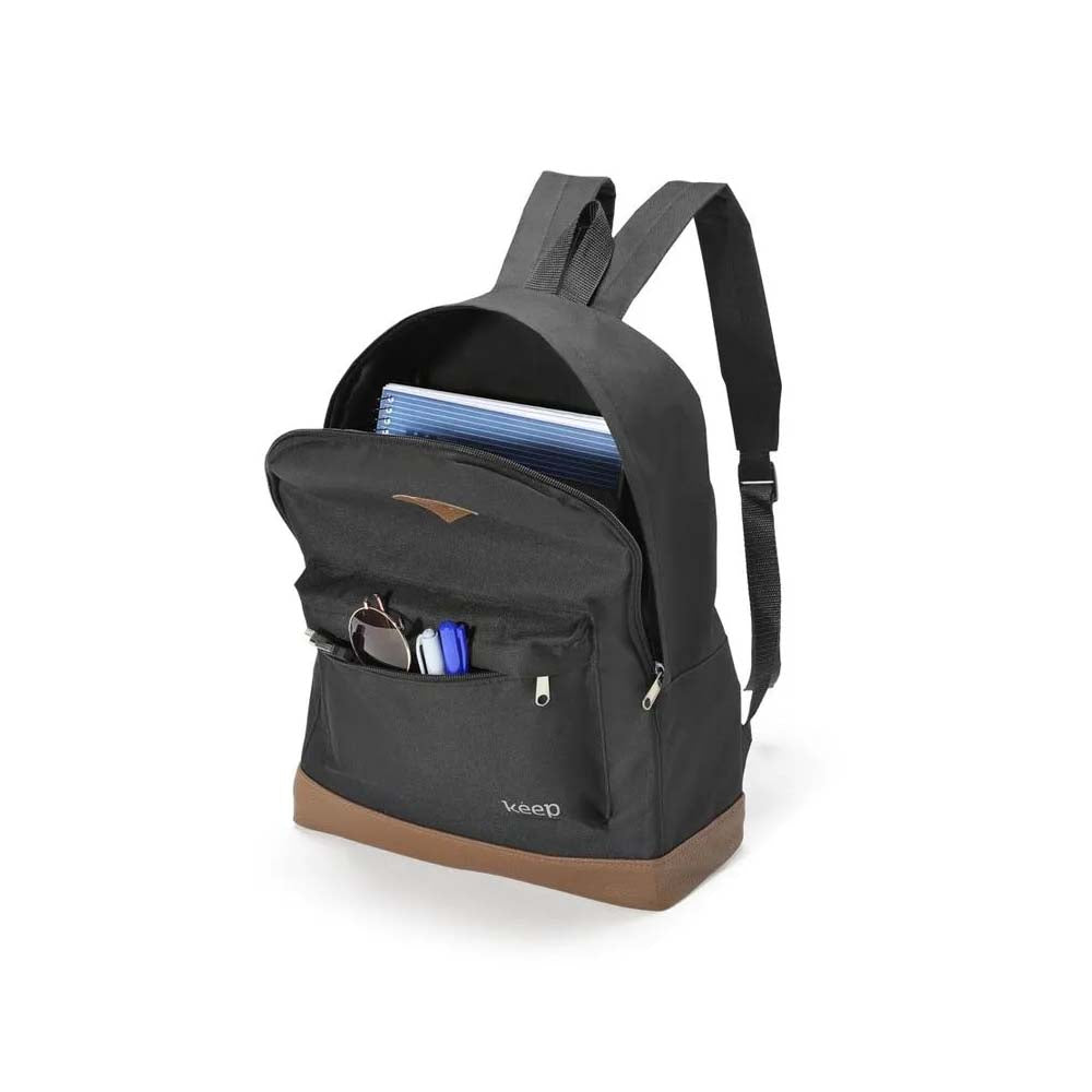 Mochila para Notebook 15.6 Keep Everyday Preta/Marrom - BO435