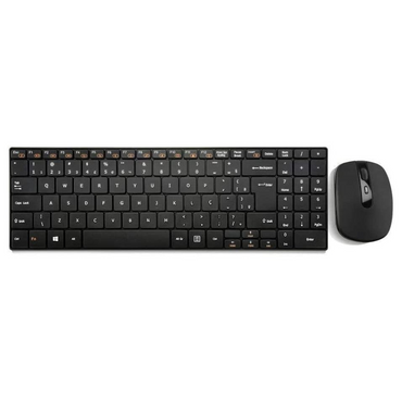 Kit Teclado e Mouse Sem Fio Multilaser 2.4Ghz Multimidia Preto - TC202