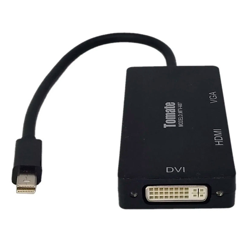 Adaptador Conversor Mac Thunderbolt Mini Displayport Macho Para Hdmi Vga Dvi Fêmea Tomate Mtv-607 Truedata