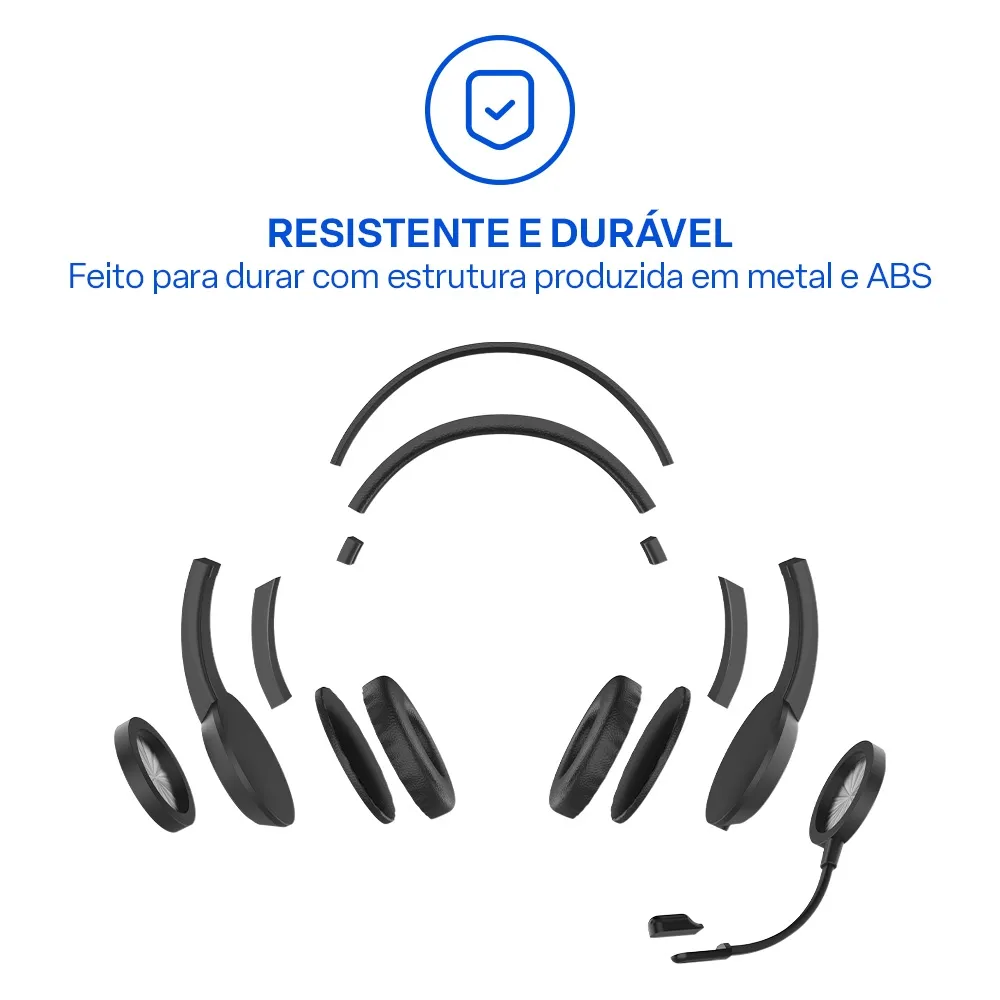 Headset Usb / Usb-C Multi HF1100 Preto - PH501