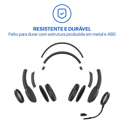 Headset Usb / Usb-C Multi HF1100 Preto - PH501