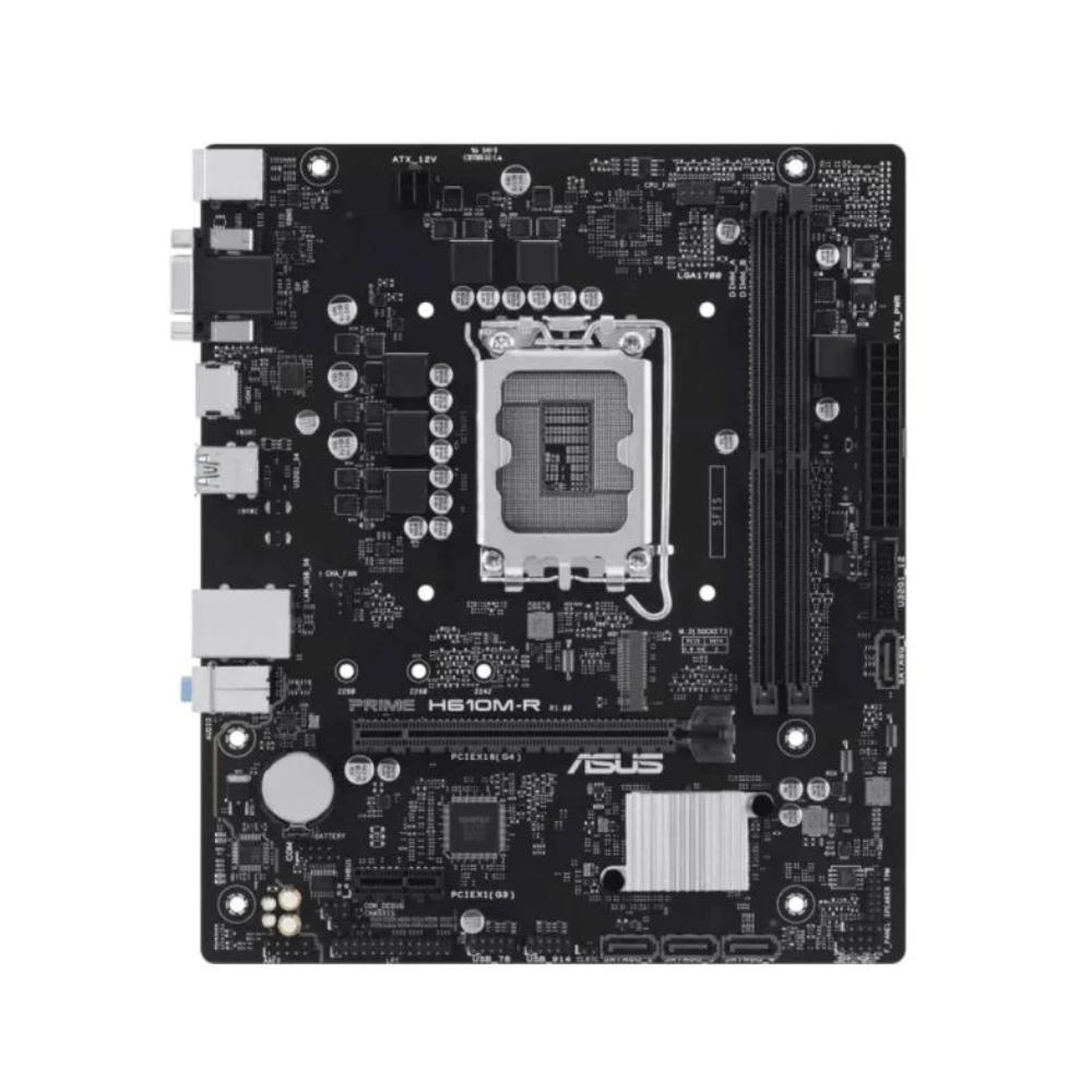 Placa Mae Asus Prime H610M-R LGA Intel 1700 Usb 3.2 Ddr5 Hdmi Vga Displayport - 90MB1GL0-M0EAY0