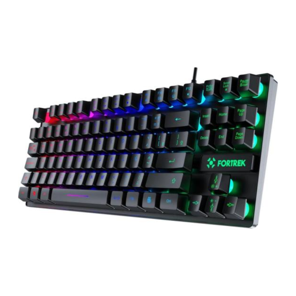 Teclado Gamer Multimidia Fortrek Fearless 80 TKL Preto  - 82998