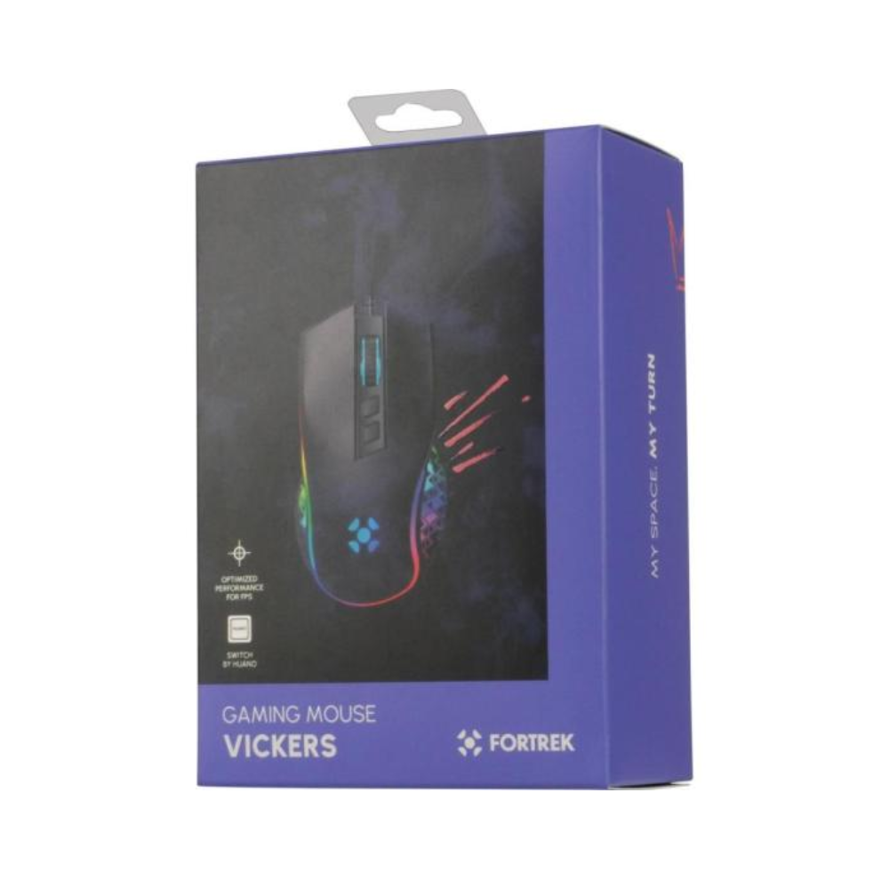 Mouse Gamer Usb Fortrek Vickers Rgb 8000 Dpi Preto - 77246