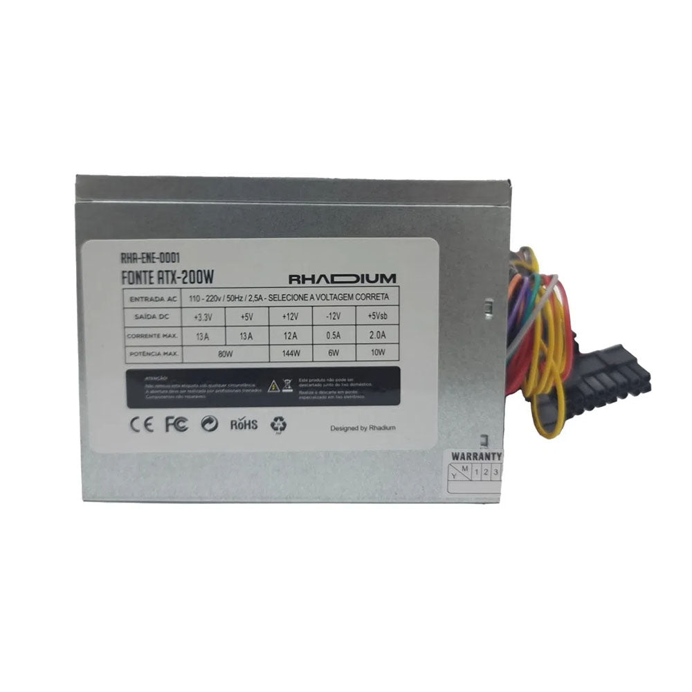 Fonte Atx 200w Rhadium 12v