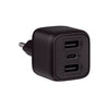 Carregador De Parede com 2 Saídas Usb-A + 1 Saída USB Tipo C 32W Turbo Intelbras EC 12 Power Preto - 4820192