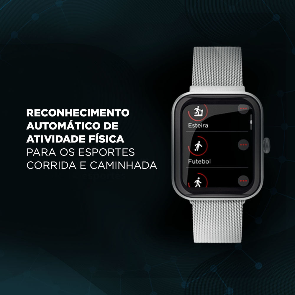 Relógio de Pulso SmartWatch Technos Connect Max Preto e Vermelho - TMAXAA/5P