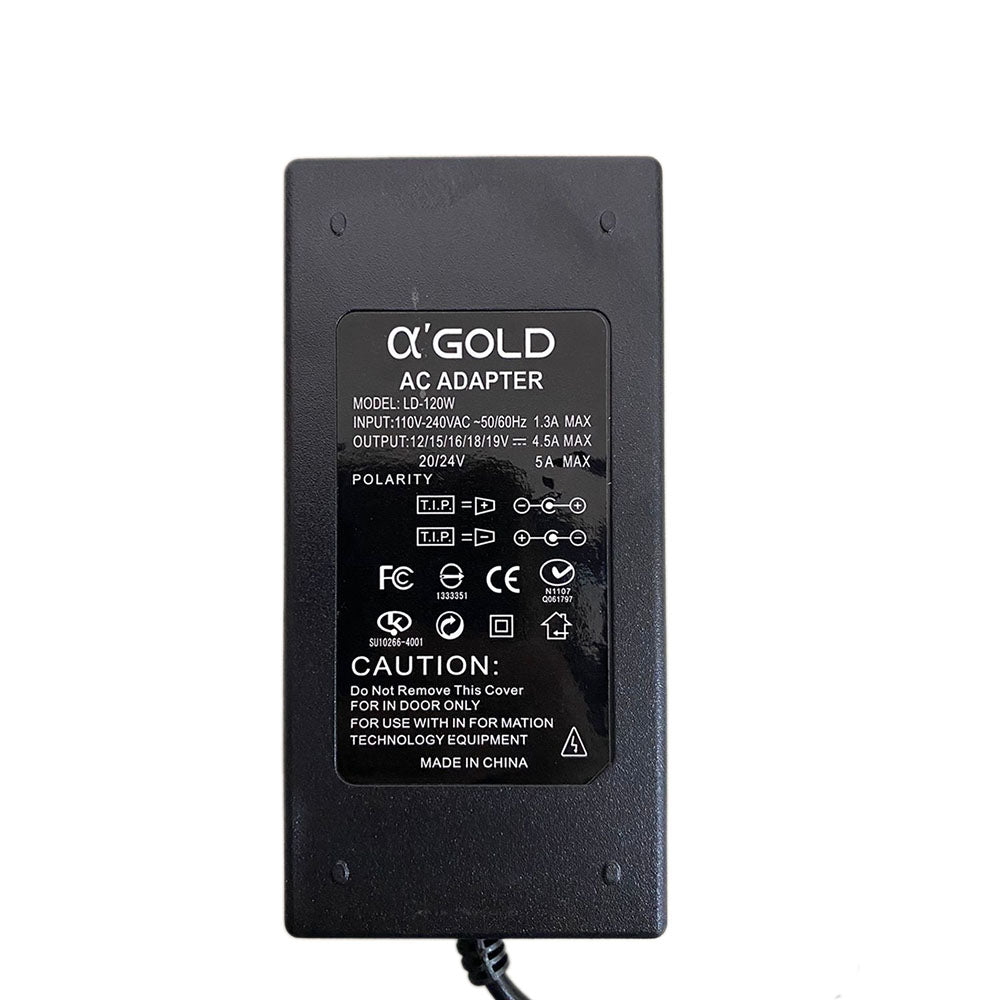 Fonte Para Notebook Universal 120w Gold C/ Ajuste de Voltagem - LD-120W