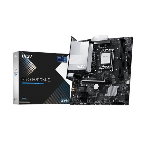 Placa Mae MSI Pro H810M-B Lga 1851 Ddr5 Hdmi M.2 DP Usb-C (Linha Intel Ultra) - PRO H810M-B
