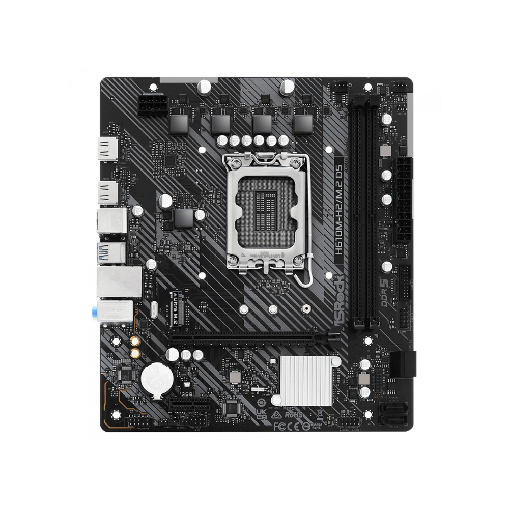 Placa Mae ASRock H610M-H2/M.2 D5 Lga 1700 2x Ddr5 Hdmi USB 3.2 M.2