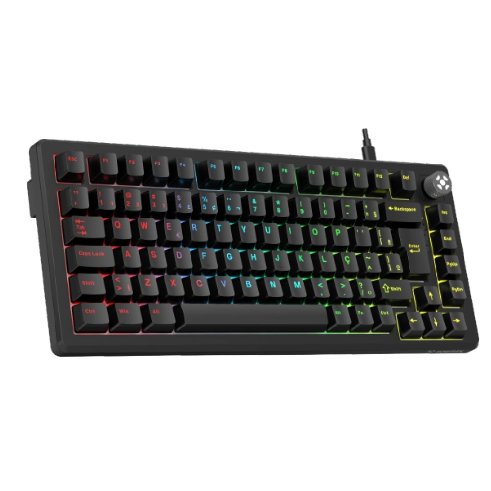 Teclado Mecanico Gamer Fortrek Shift Hotswap C/ Fio Preto - 86959
