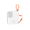 Carregador Portátil Power Bank AGold 10000Mah Turbo e PD Usb Tipo C e Lighting Branco - BTE-48A