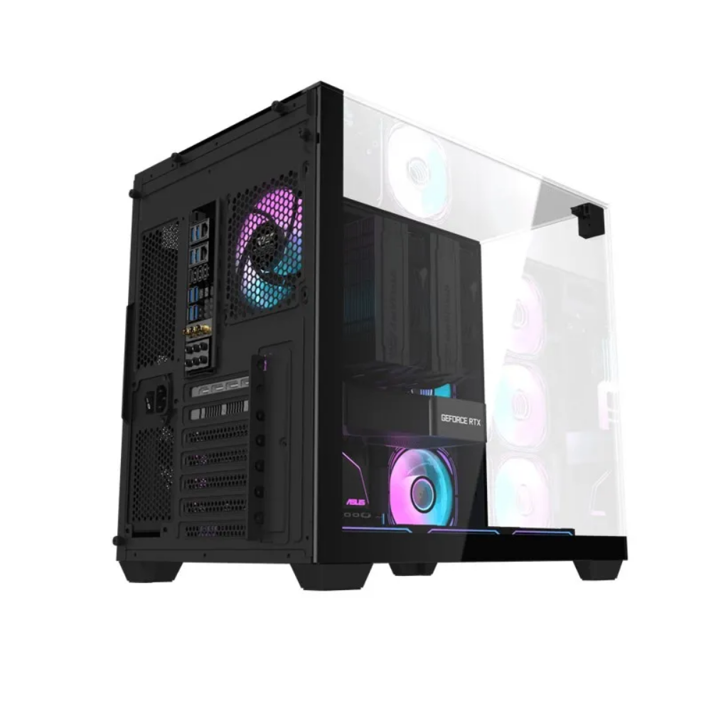 Gabinete Gamer Darkflash Atx TH285 Preto Com Lateral, Topo e Frente em Vidro Temperado ARGB - TH285 ARGB Black