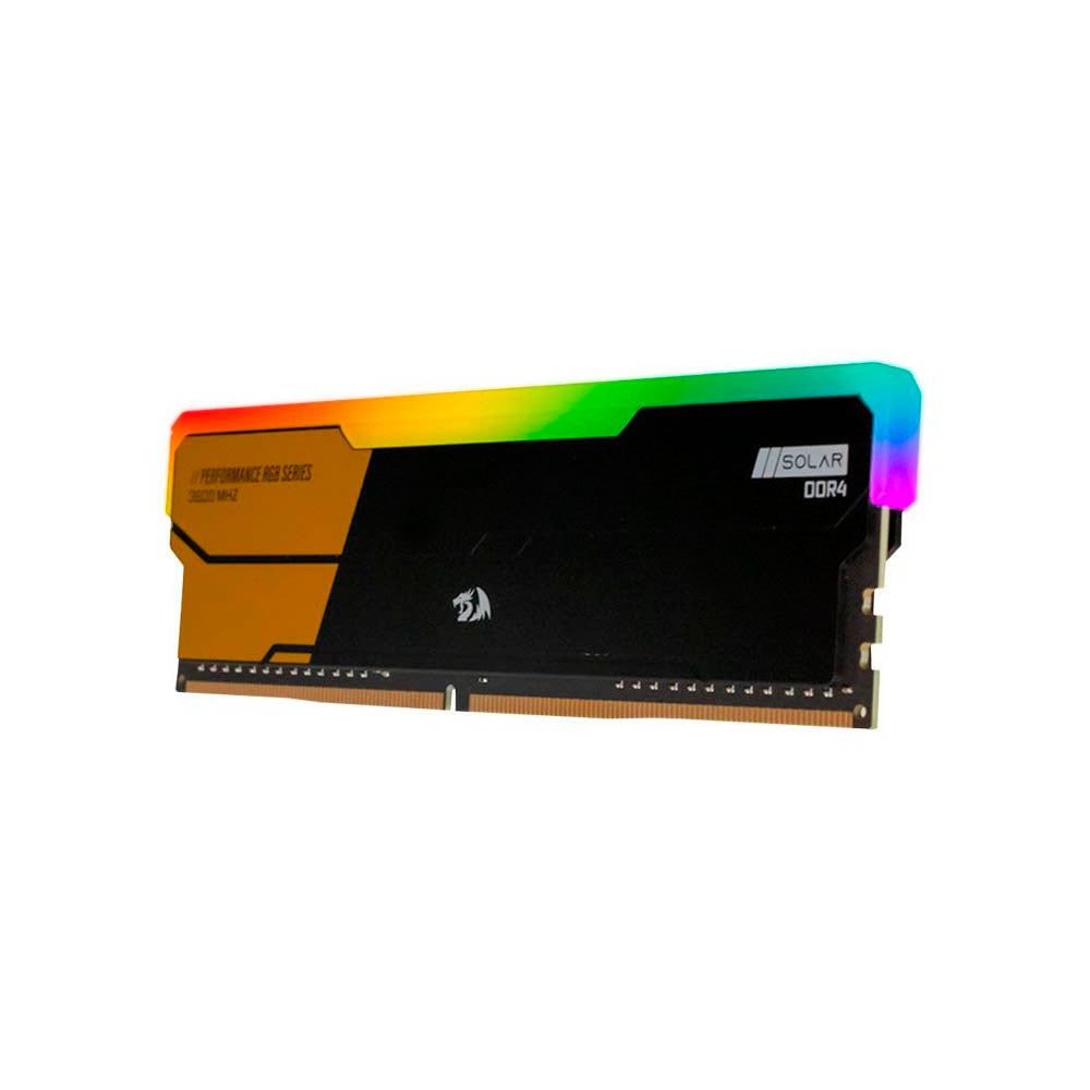 Memoria Ddr4 16gb 3600mhz Cl18 C/ Dissipador Redragon Solar RGB - GM-806