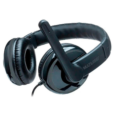 Headset Multilaser Pro Preto C/ Adaptador P3 - PH316