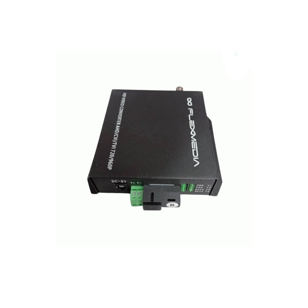 Kit Conversor de Video, Dados e Seriais Flexmedia 4 Video TX TVI/CVI/AHD SM 20KM SC 720P + RS485 - HDAFO/4VDS20