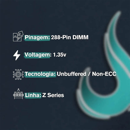 Memoria para Desktop DDR4 16gb 3200mhz  Rise Mode Z Series Branco