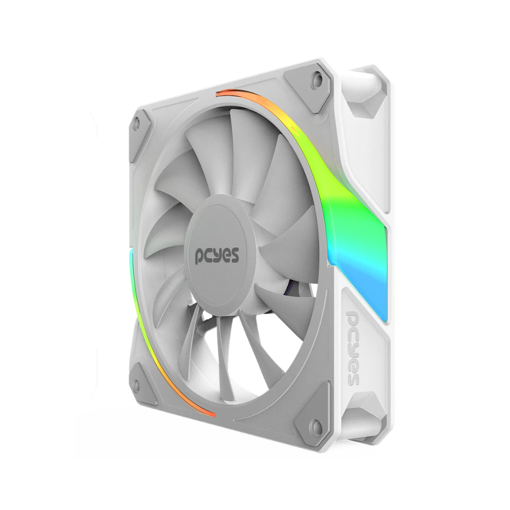 Cooler Fan para Gabinete PCYes Sangue Frio 3 Led ARGB 120mm 03 Pinos Branco - ARGBSF3WGBR