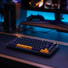 Teclado Gamer Mecanico PCYes Arkeum 75% Switch Blue Sunset Edition Azul / Amarelo - AKSS75BBR