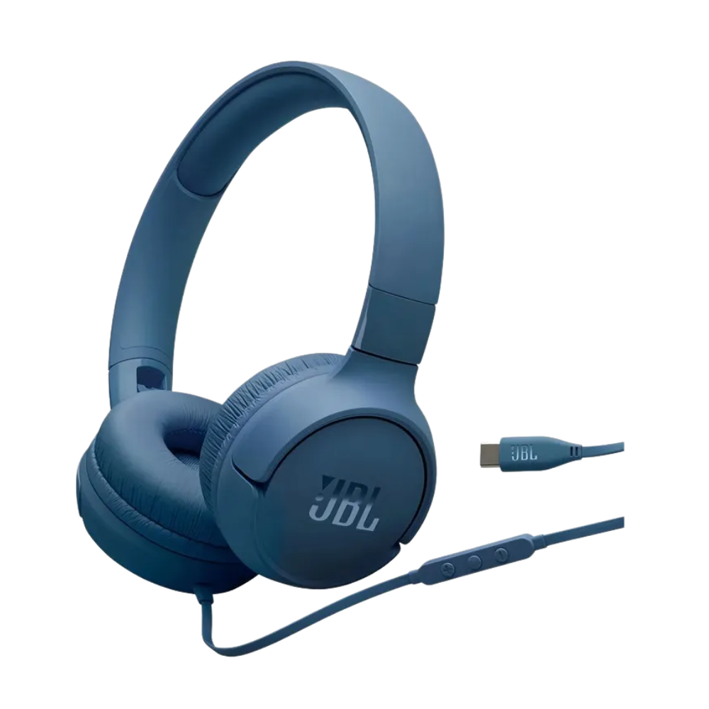 Fone de Ouvido Headphone C/ Fio Usb Tipo C JBL Tune 520C Azul