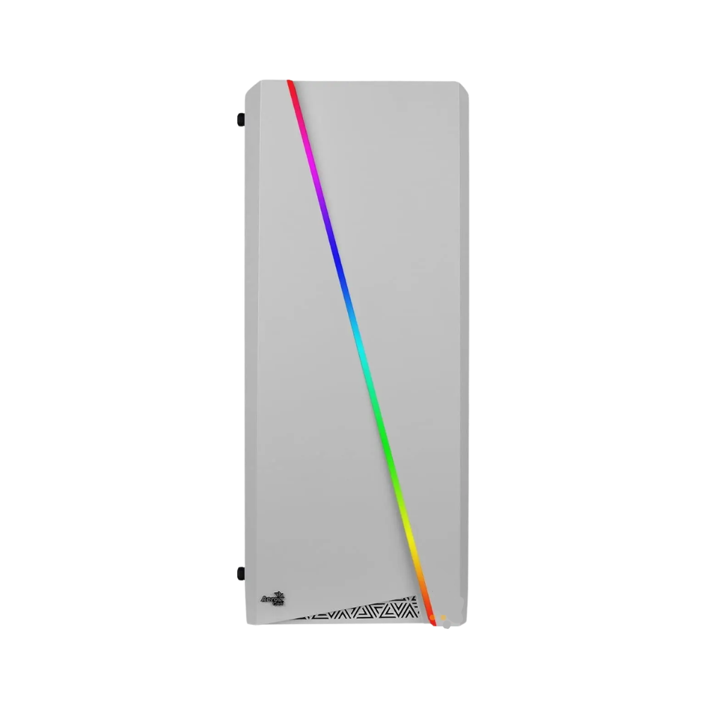 Gabinete Gamer Aerocool Mid Tower Rgb Cylon Com lateral acrílico Branco - Pn 67630