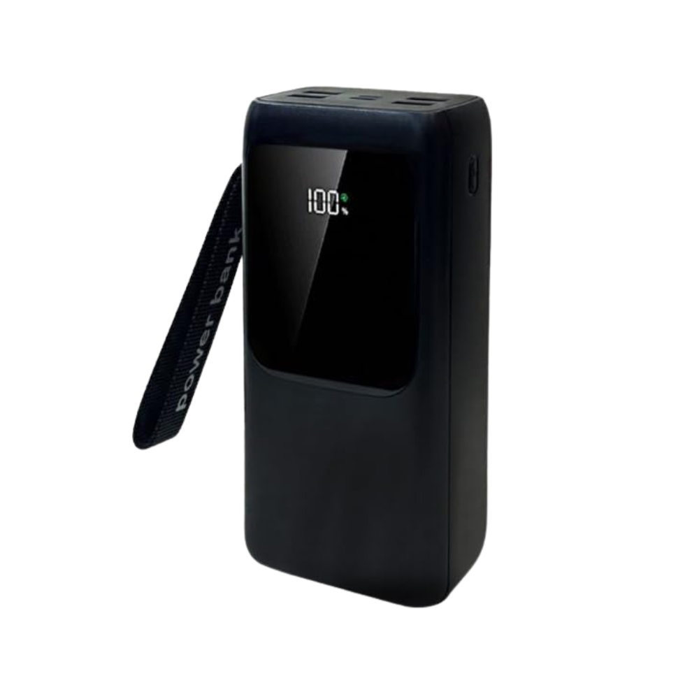 Carregador Portátil Power Bank AGold 50000Mah Turbo PD 22.5W Usb Tipo C e Lighting Preto - BTE-61