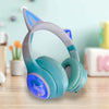 Fone De Ouvido Headphone Bluetooth Cat Ear Verde - ST71M