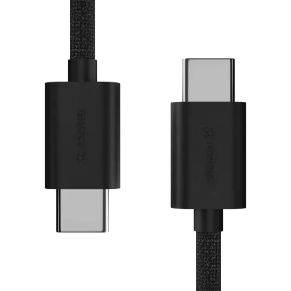 Cabo de Dados USB-C Macho Fortrek U222 2mts Nylon Trançado Preto - 85986