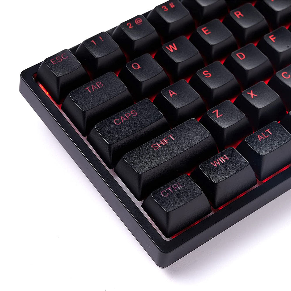 Teclado Gamer Mecanico Akko Asa 3068V2 Switch Jelly Pink RGB Preto
