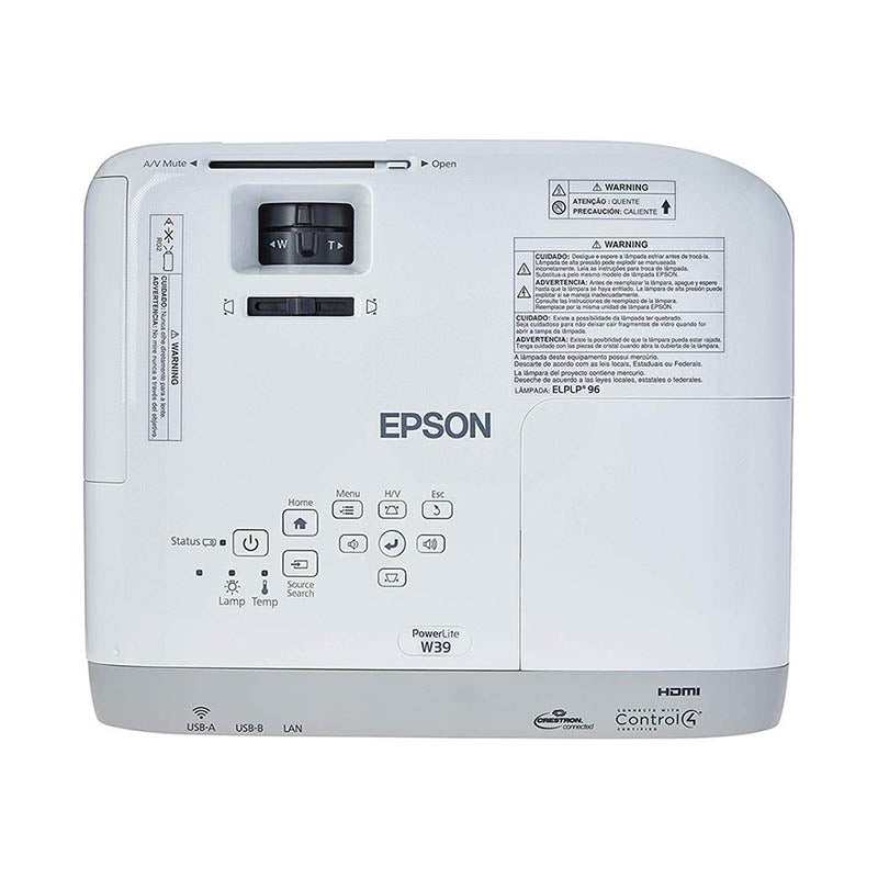 Projetor Epson Powerlite W39 3500 Lumens Wxga 1280 x 800 -  V11H856024
