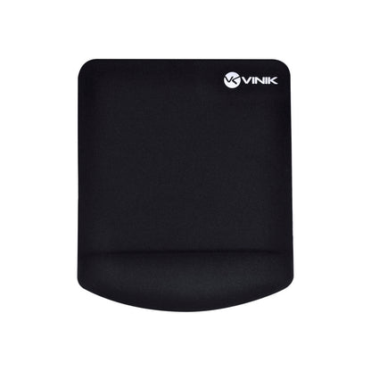 Mousepad Com Apoio De Pulso Quadrado Em Gel Vinik Preto - MPG-02P