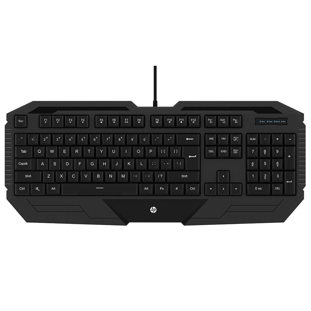 Kit Gamer Hp Teclado + Mouse 1200Dpi Preto - Gk1000