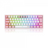 Teclado Gamer Mecânico Redragon Fizz Sakura Lollipop Branco Switch Blue - K617-RGB-WP