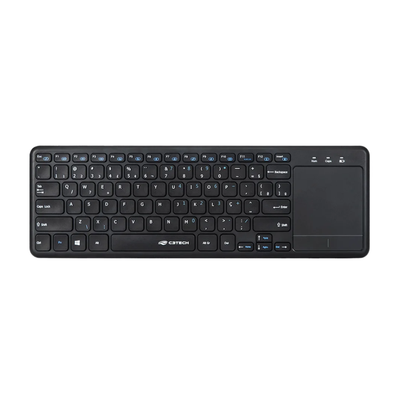 Teclado Sem Fio C3Tech Touchpad Smart Tv Preto - WT200Bk