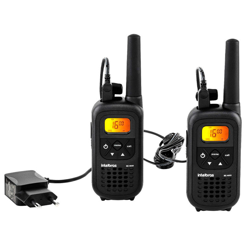 Radio de Comunicação Walkie Talkie Intelbras 20KM RC4002 - 4528103 Truedata