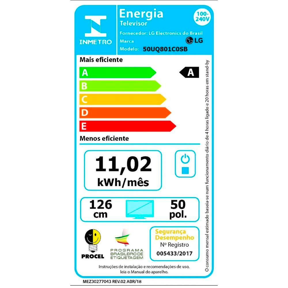 Smart TV Led LG 55" UHD 4K Wi-fi Bluetooth USB HDMI Thinq AI Alexa Integrada - 55UQ801C0SB.BWZ