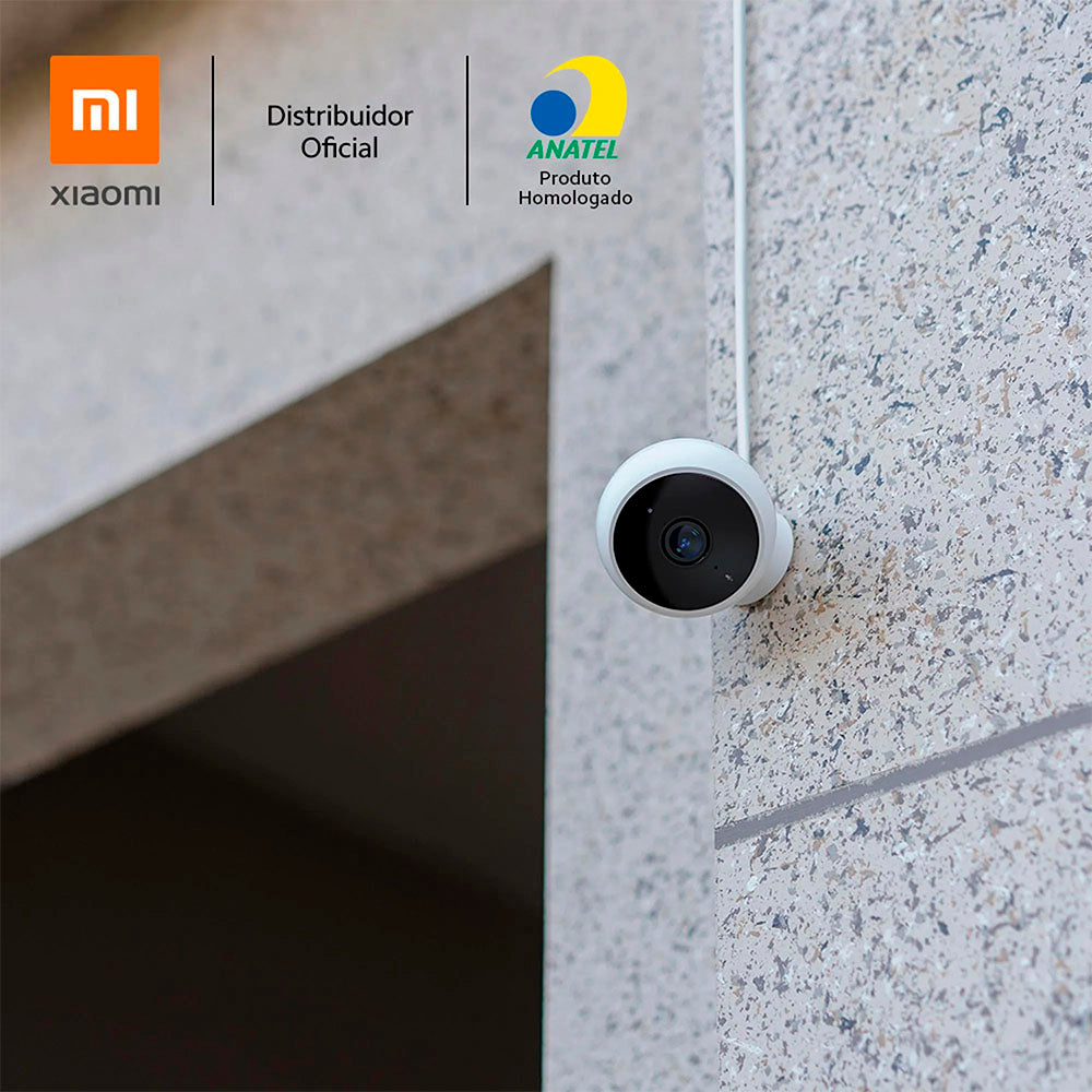 Câmera De Segurança Residencial Wi-fi Xiaomi Full HD Branca