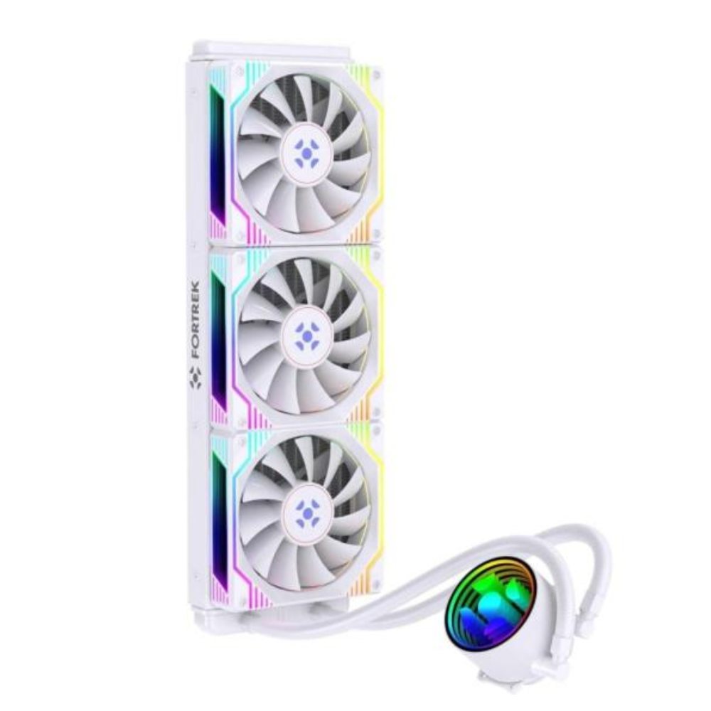 Water Cooler Triple Fan Fortrek Breezy 360mm ARGB Sync (Intel/AMD) Branco- 84964